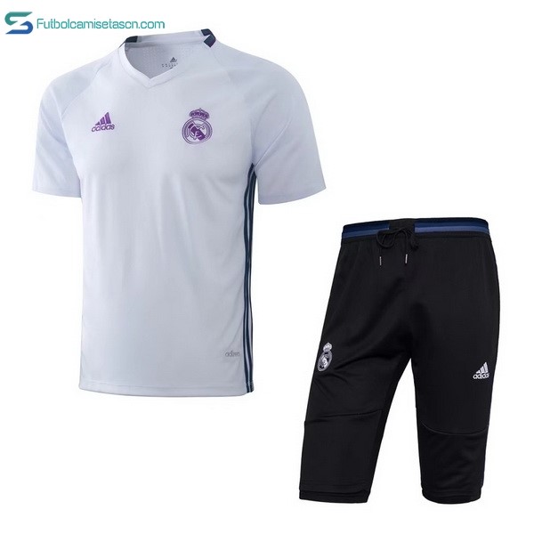 Entrenamiento Real Madrid Conjunto Completo 2017/18 Blanco